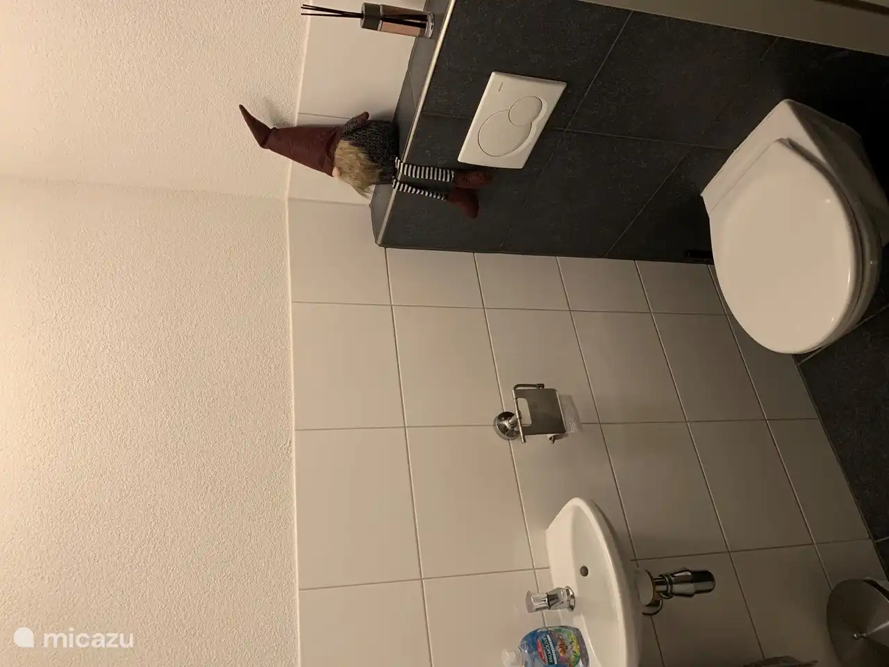 Separate Toilette, sehr geräumig.