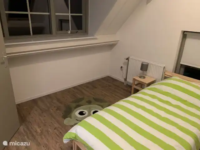Location de Vacances Pays-Bas, Overijssel, Lemele, maison de vacances - Maison de vacances dans une zone boisée 2e slaapkamer met twee eenpersoonsbedden