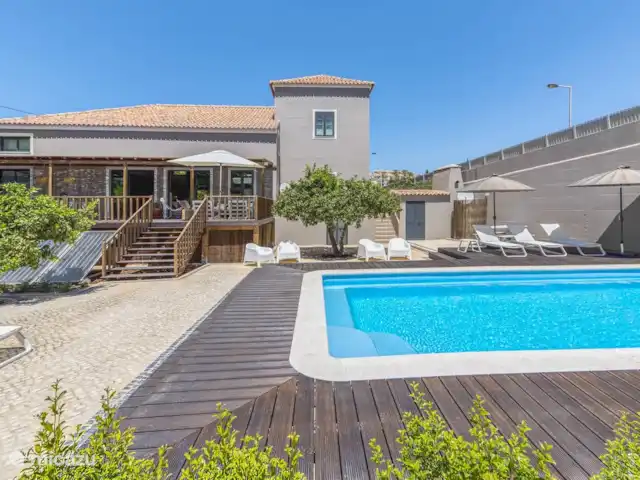 Villa Cocheira | Villa sur la plage | Portugal, Algarve, Ferragudo - villa Villa Cocheira Beach Villa - Jardin, piscine privée et terrasse extérieure.