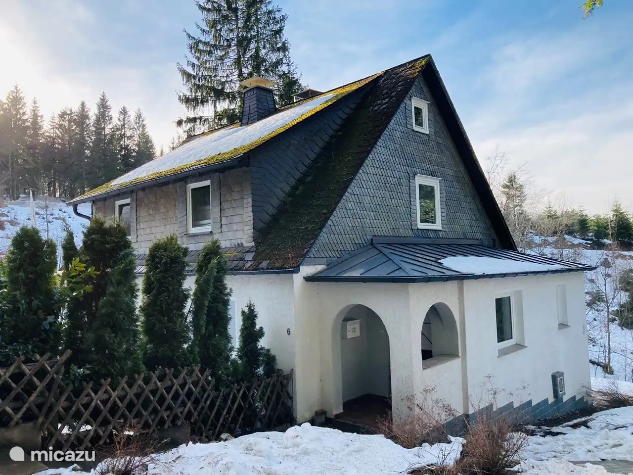 Waldhaus Winterberg in the snow