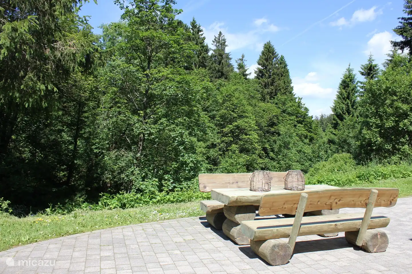 From the garden you look over the beautiful Sauerland