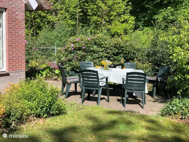 Location de Vacances Pays-Bas, Gueldre, Epe, ferme - Remboé Village 42 Nourriture et boissons confortables dans un coin abrité du jardin