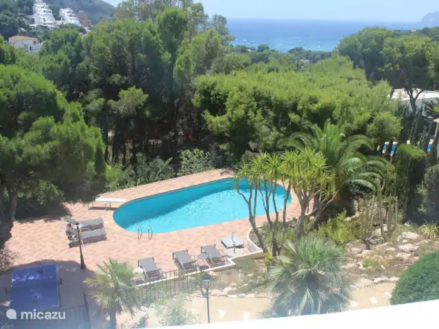 Villa Indalera en España, Costa Blanca, Moraira - villa Vista desde el balcón Dormitorio principal