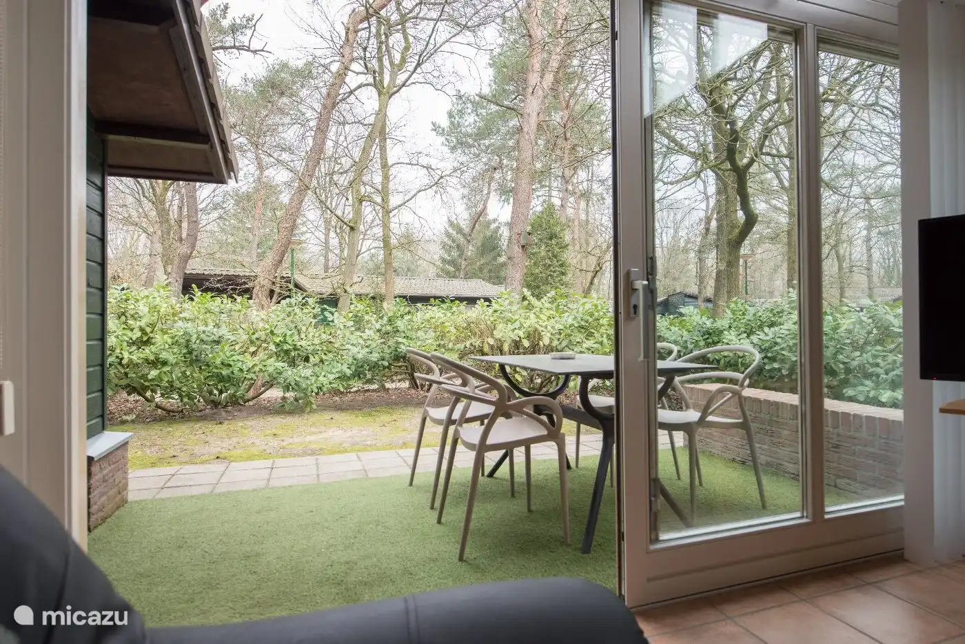 Kohlmeise in Niederlande, Nordbrabant, Heesch - Bungalow