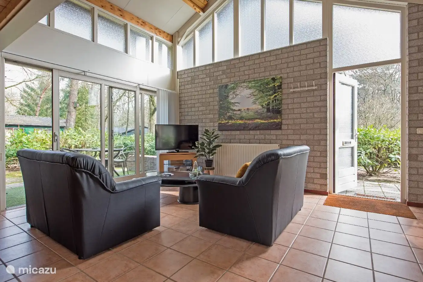 Kohlmeise in Niederlande, Nordbrabant, Heesch - Bungalow