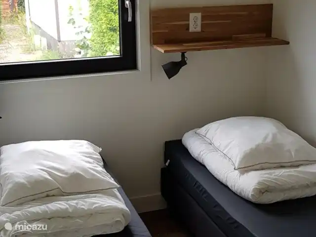 Horizon | Pays-Bas, Gueldre, Voorthuizen - bungalow 3ème chambre pour 2 personnes, les lits peuvent être placés séparément ou l'un contre l'autre.