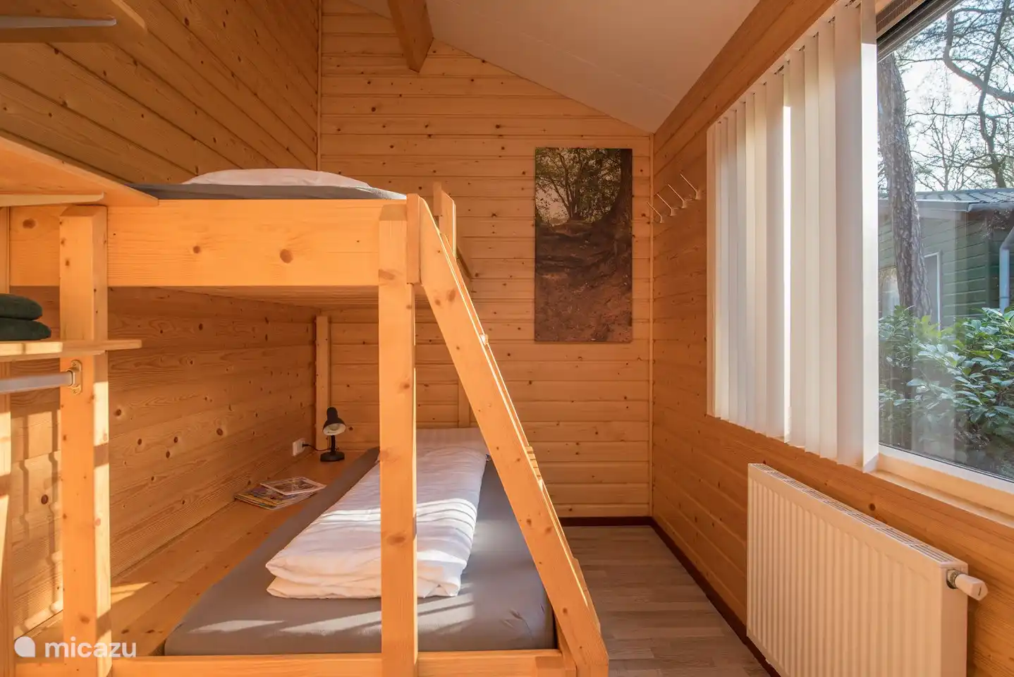 Das zweite Schlafzimmer mit einem Etagenbett