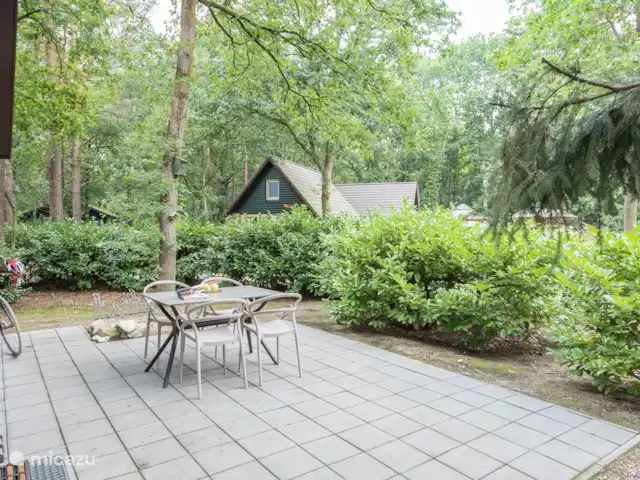 Goudooggans huren in Nederland, Noord-Brabant, Heesch - bungalow Het uitzicht in de tuin
