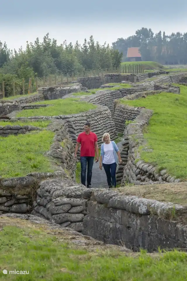 De loopgraven uit WOI