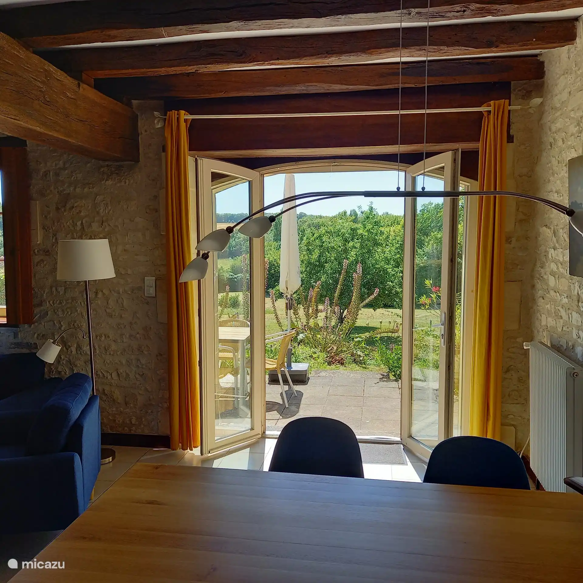 View of the backyard from the dining room