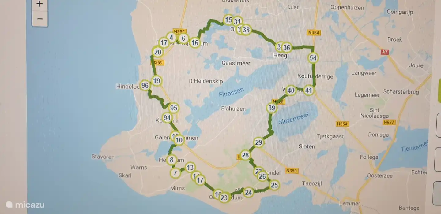 Sondel liegt in der wunderschönen Umgebung des Radweges durch das Gaasterland