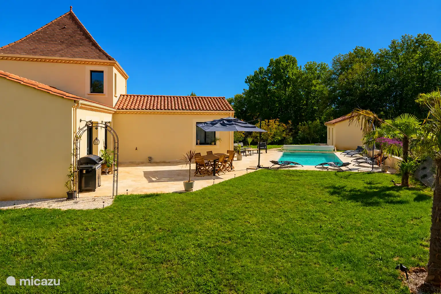 The holiday home with private pool
