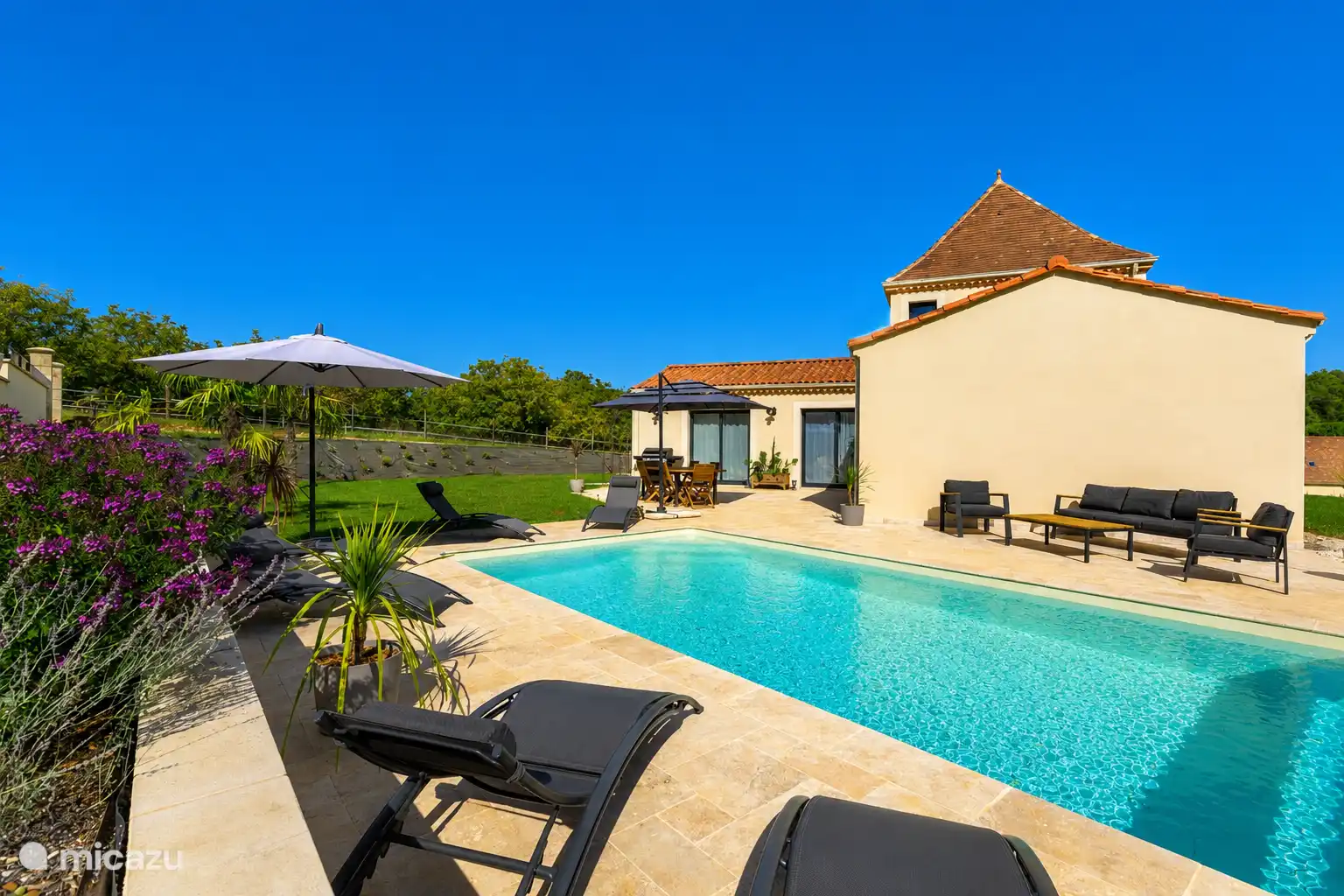 The holiday home with private pool