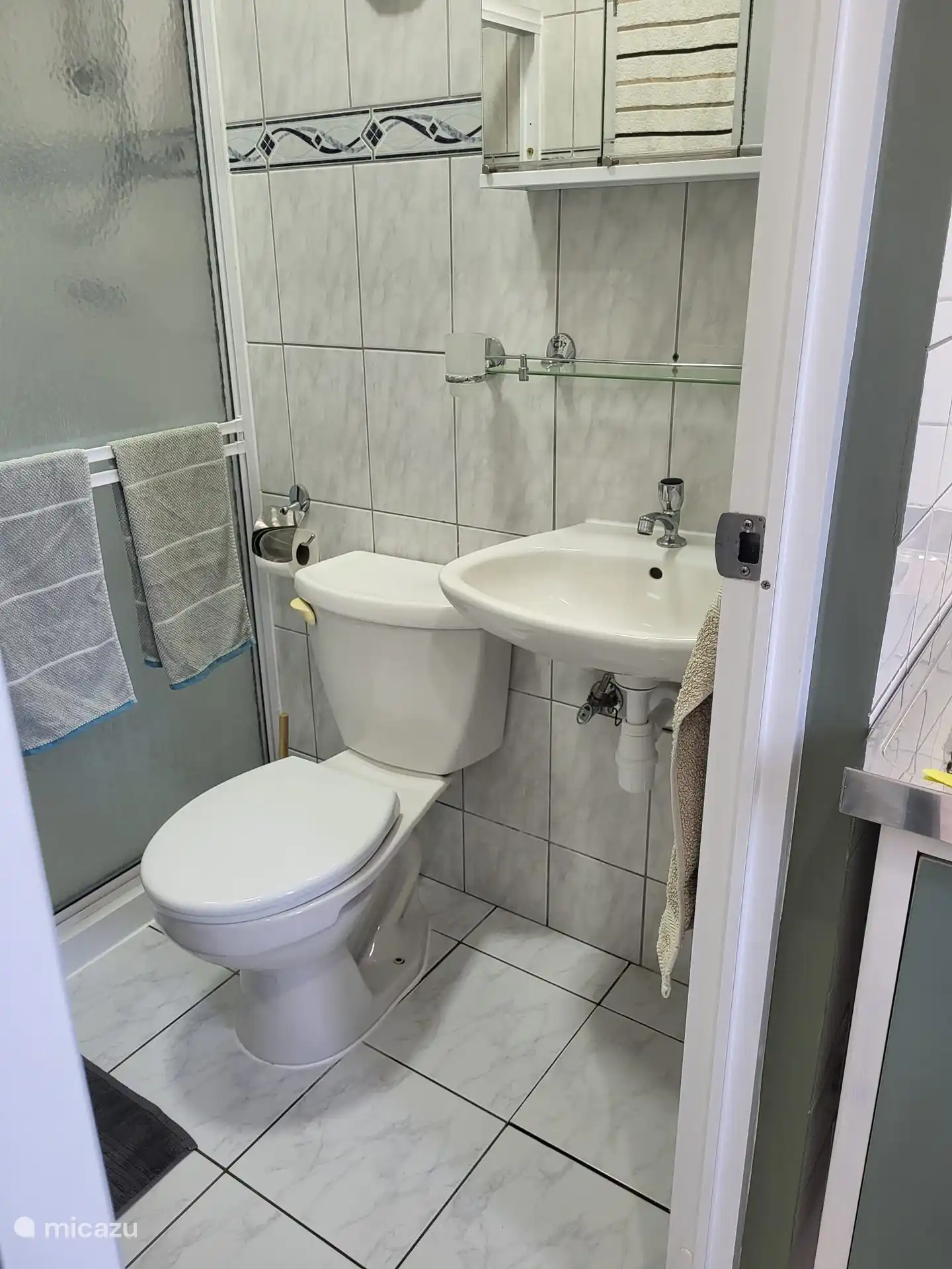 Bathroom with hot water