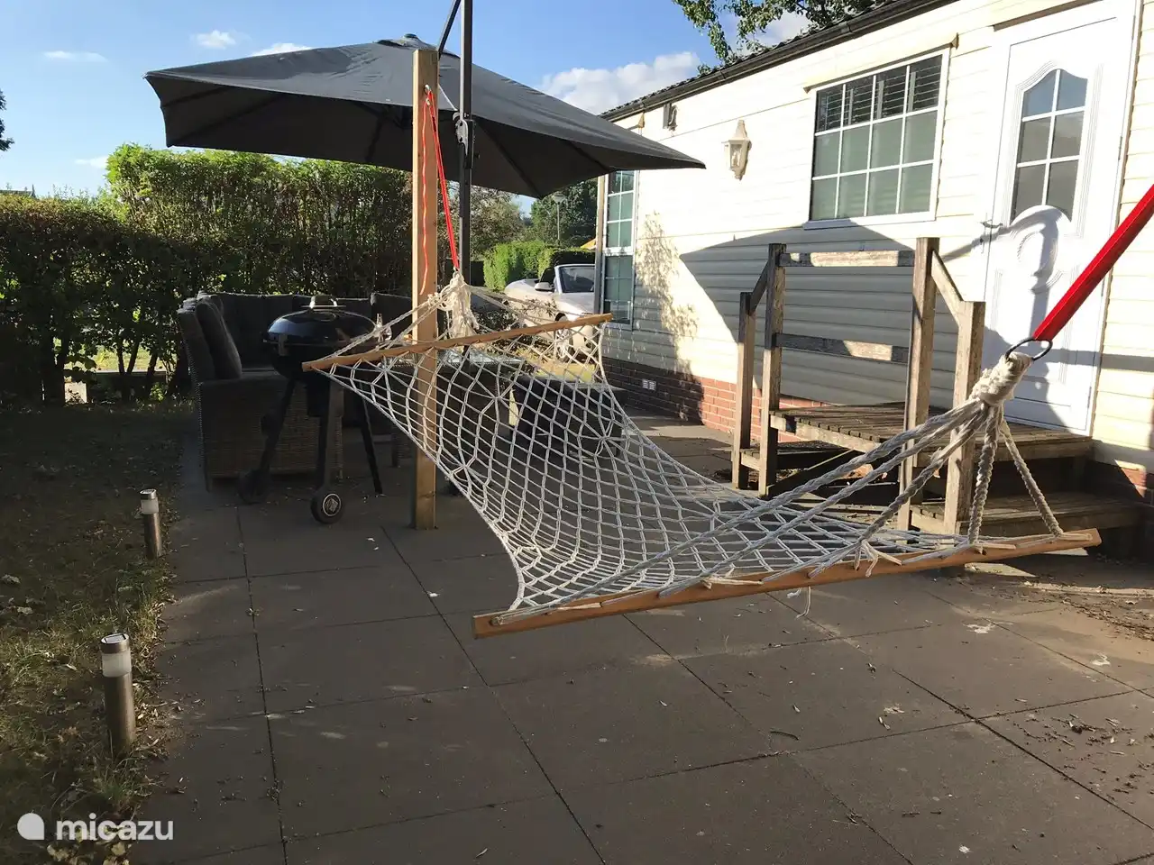 Even ontspannen in de hangmat