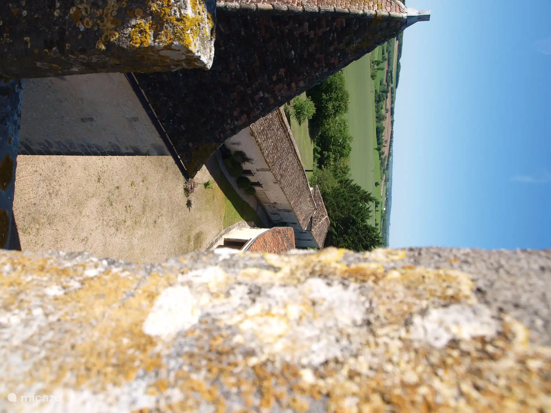 View of the courtyard from the round tower