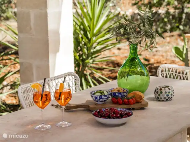 Villa Digaverde en Italia, Apulia, Carovigno - villa Cenador de mesa de comedor