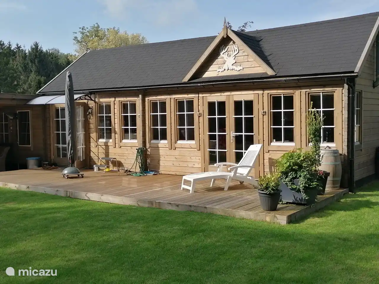 blockhütte / lodge, Ermelo, Gelderland, Niederlande - Der weiße Hirsch