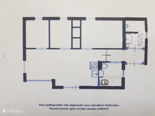 MemHill huren in Nederland, Drenthe, Exloo - bungalow Plattegrond na nieuwe aanbouw. Voorjaar 2022