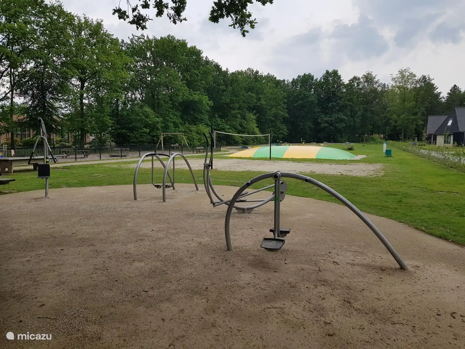 Work on your fitness in this exercise garden.