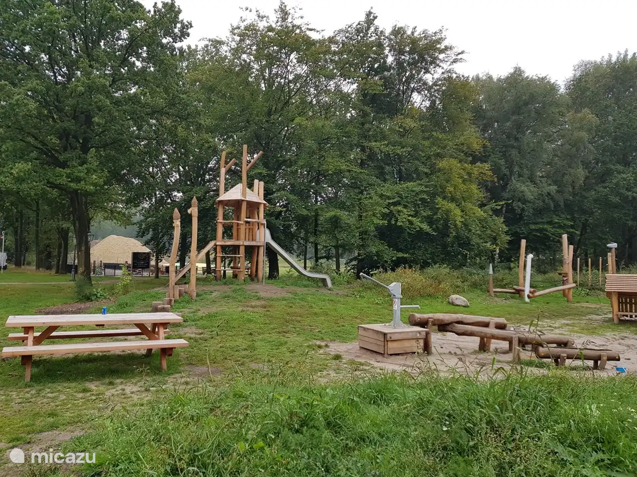 New adventure playground behind the hotel.