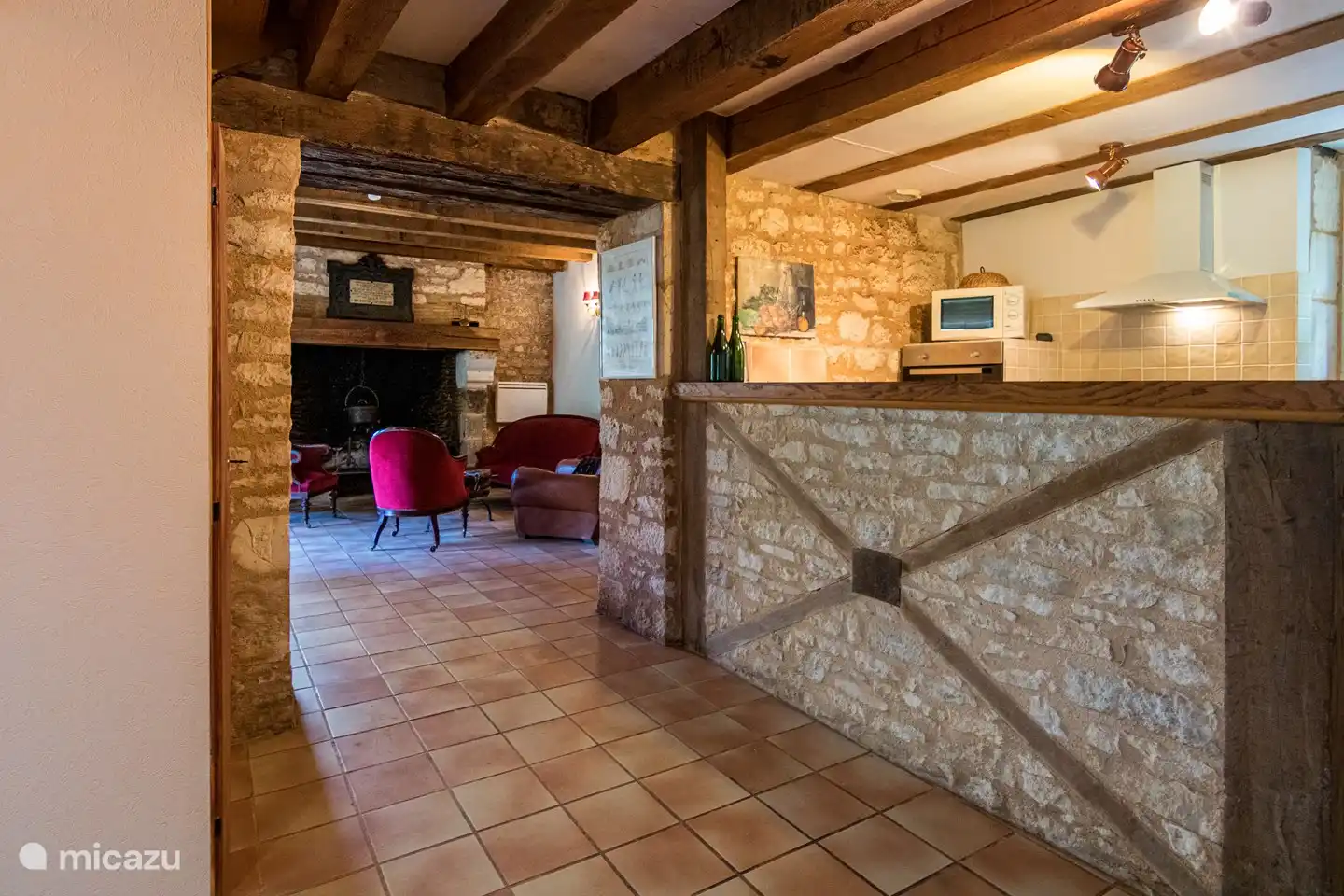 Schauen Sie durch zum Salon