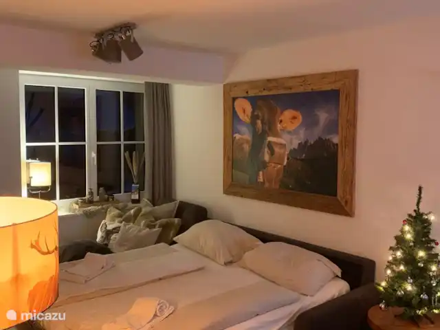 Location de Vacances Autriche, Salzburgerland, Muhlbach, appartement - Hochkönig Ferien Canapé-lit salon 200cm x 170cm.