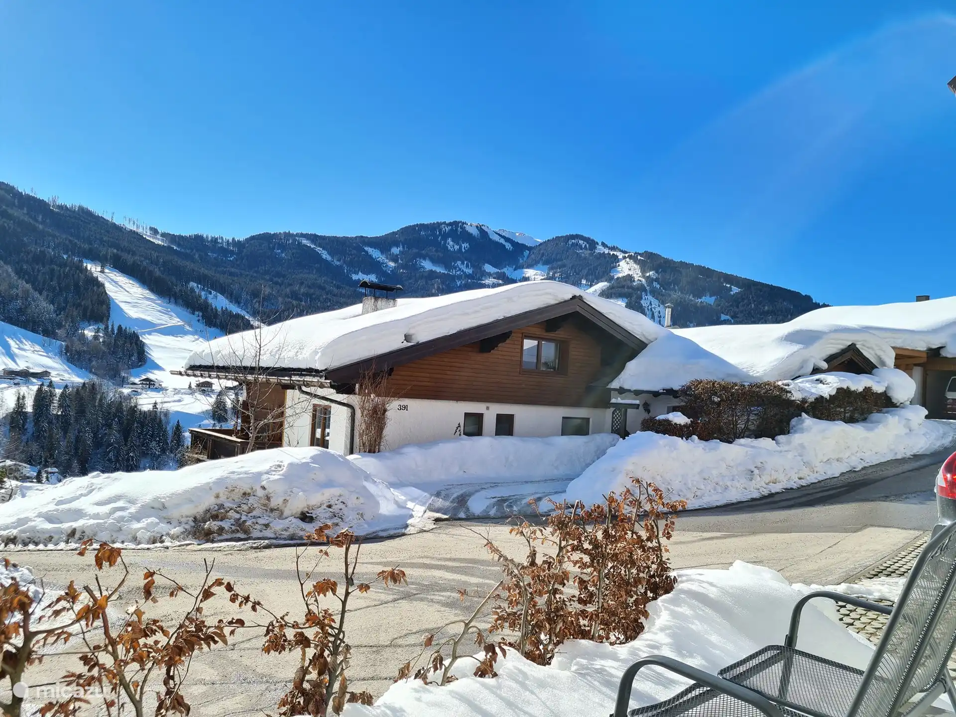 View from the living room and bedrooms and from the terrace.
