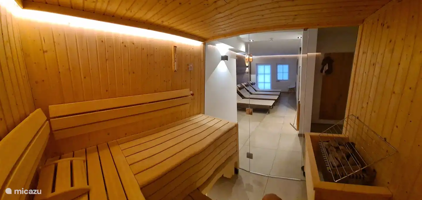 Sauna with wellness.