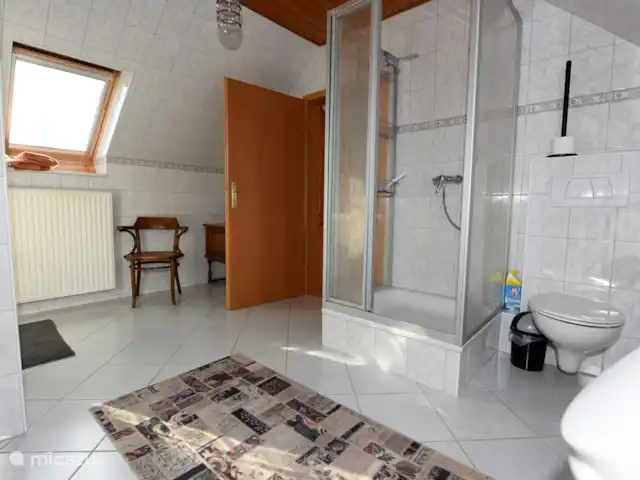 Location de Vacances Allemagne, Eifel, Meisburg, maison de vacances - Hopfi Husli Entrée de la salle de bain spacieuse.
