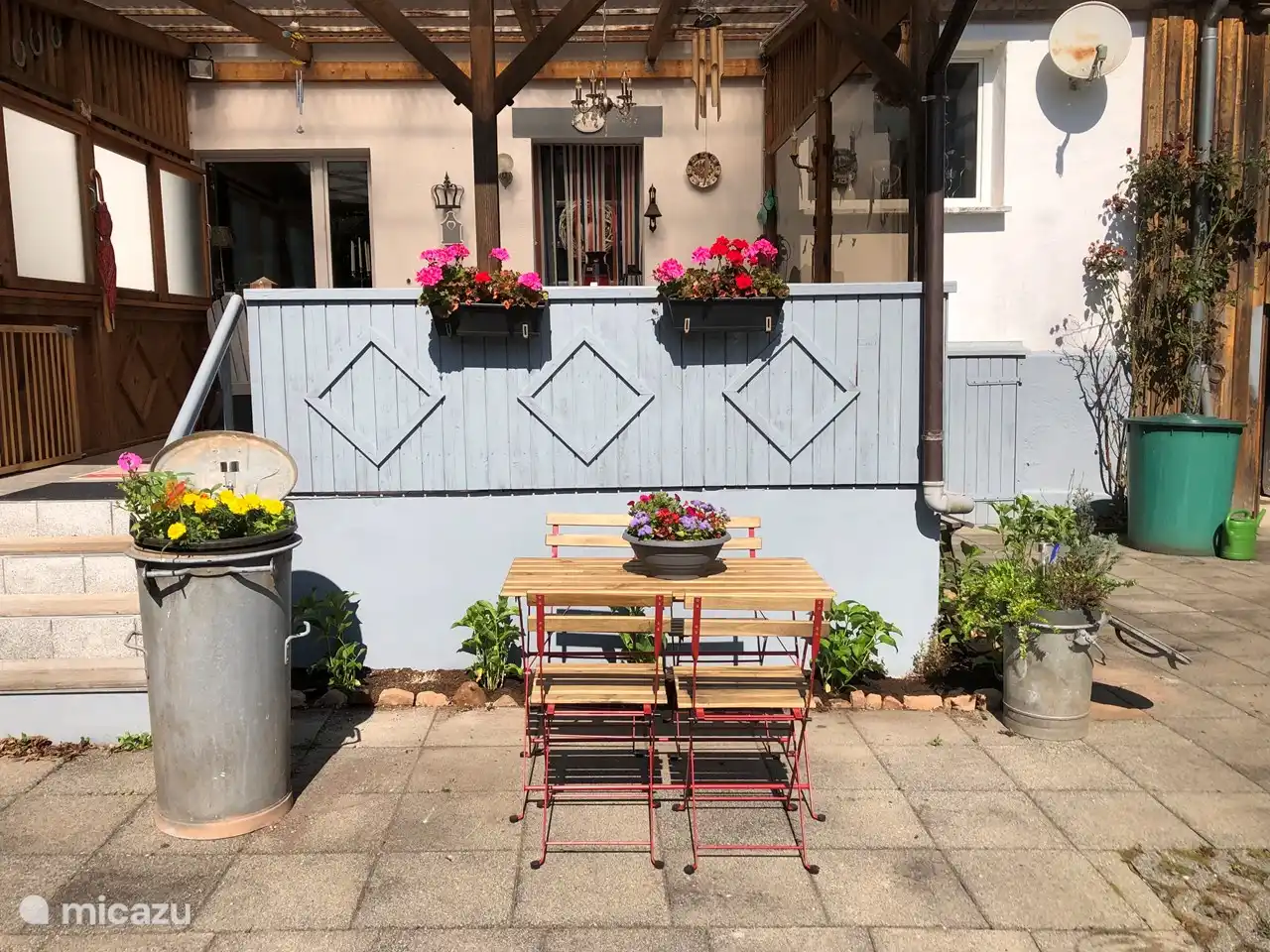 Belle place sur le porche!