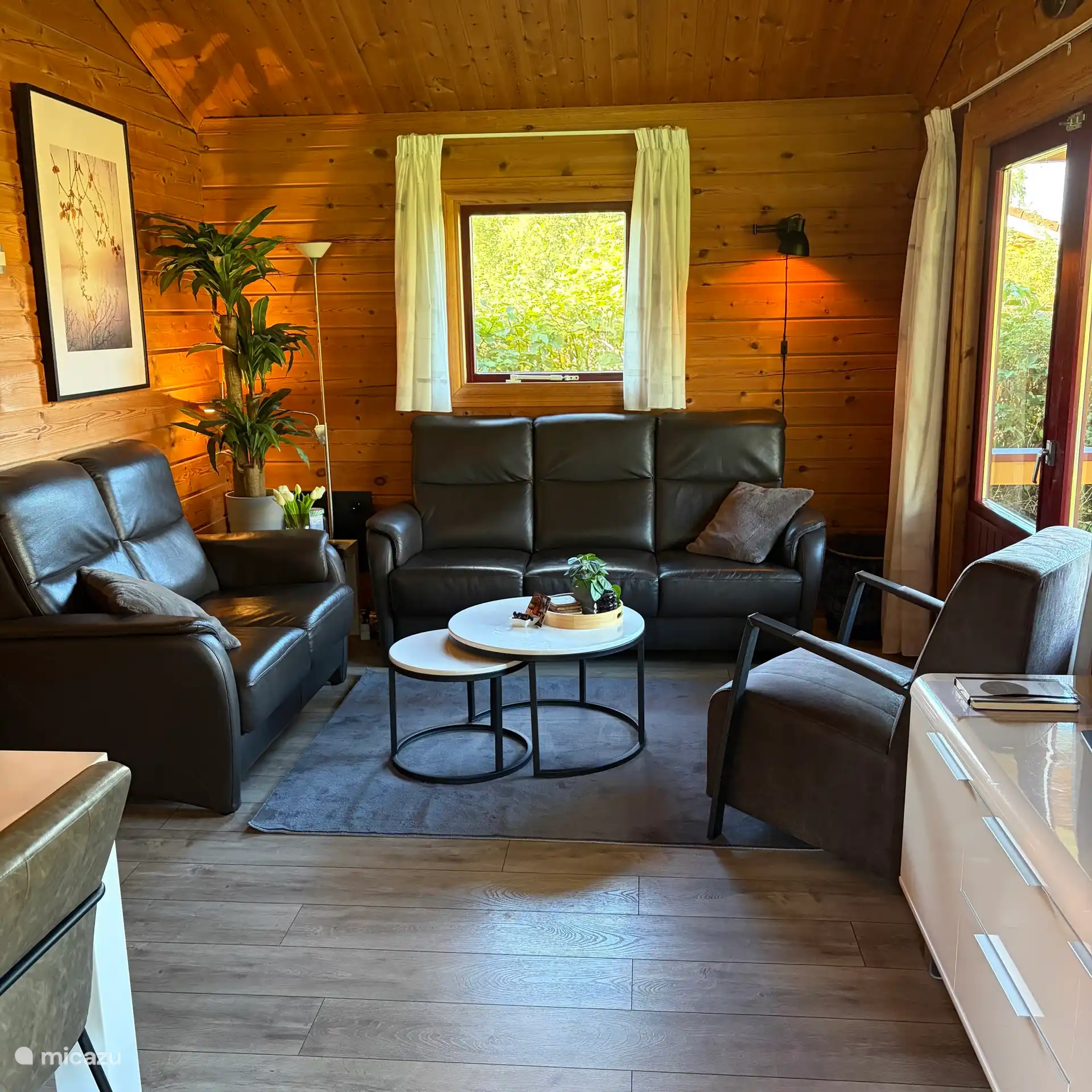 zithoek in de chalet
