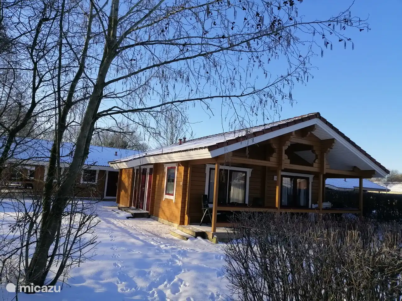 Our chalet in the snow