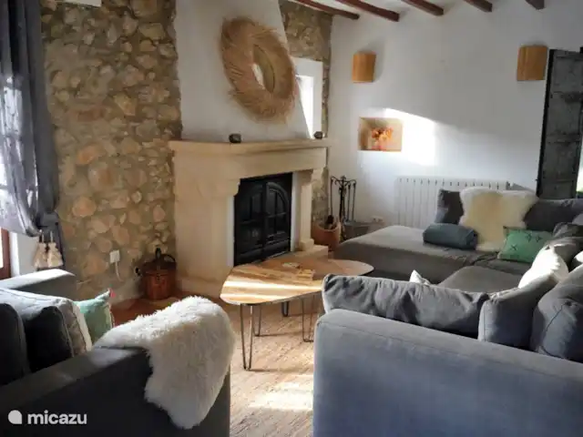 Casa Grilló en España, Costa Blanca, Lliber - finca Foto de primer plano de la sala de estar en la sala de estar