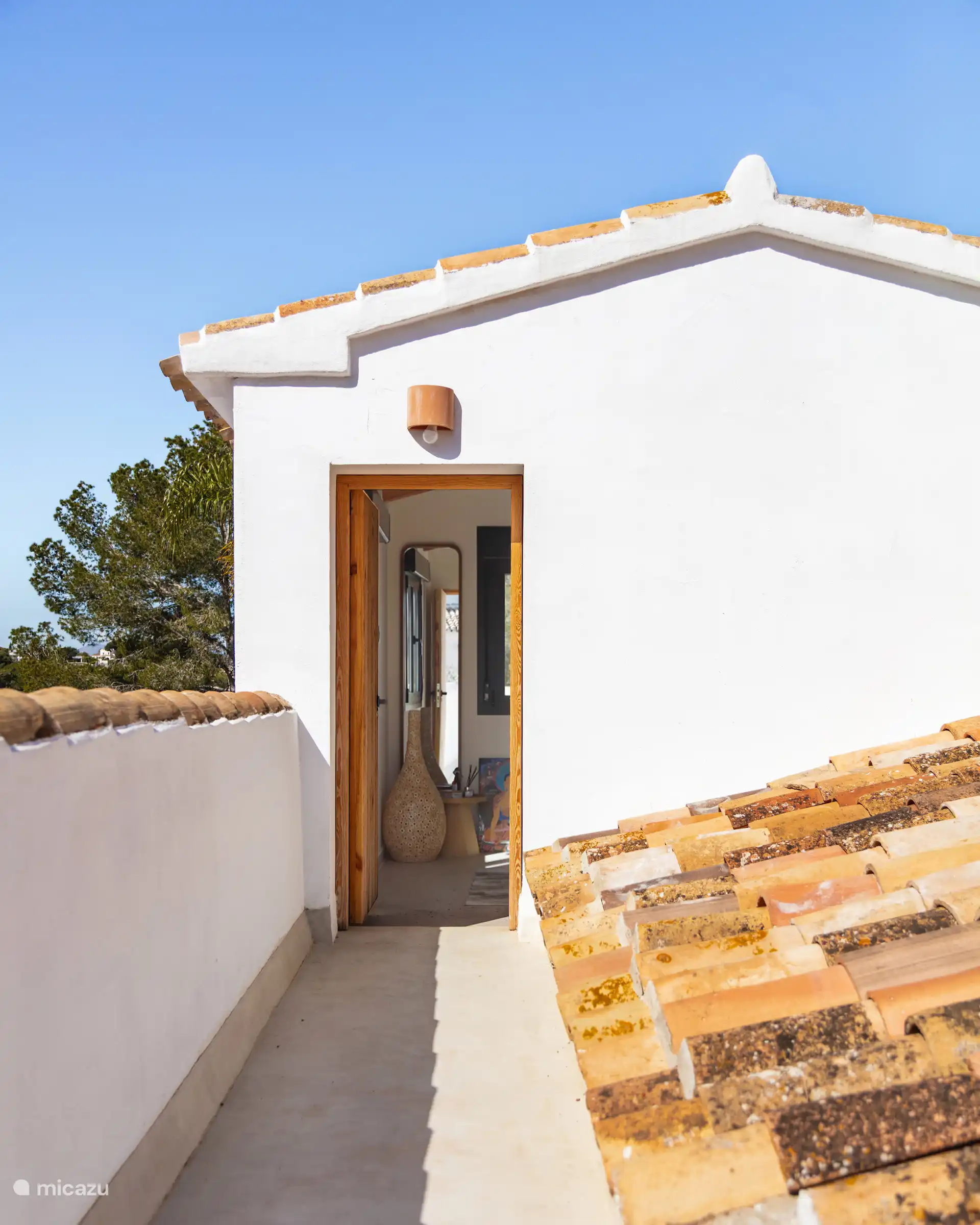 Tür zum Schlafzimmer im Obergeschoss