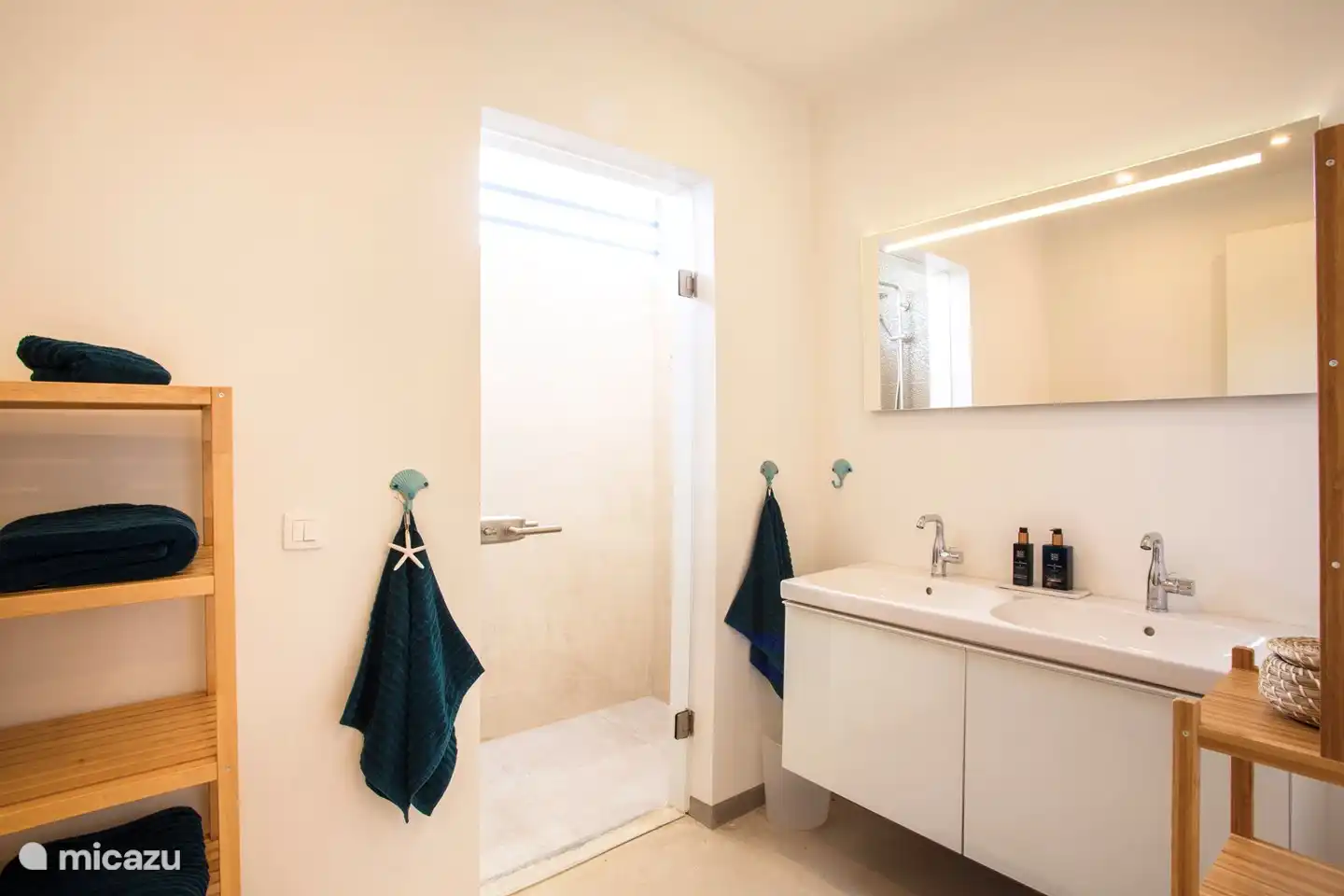 Salle de bain avec douche