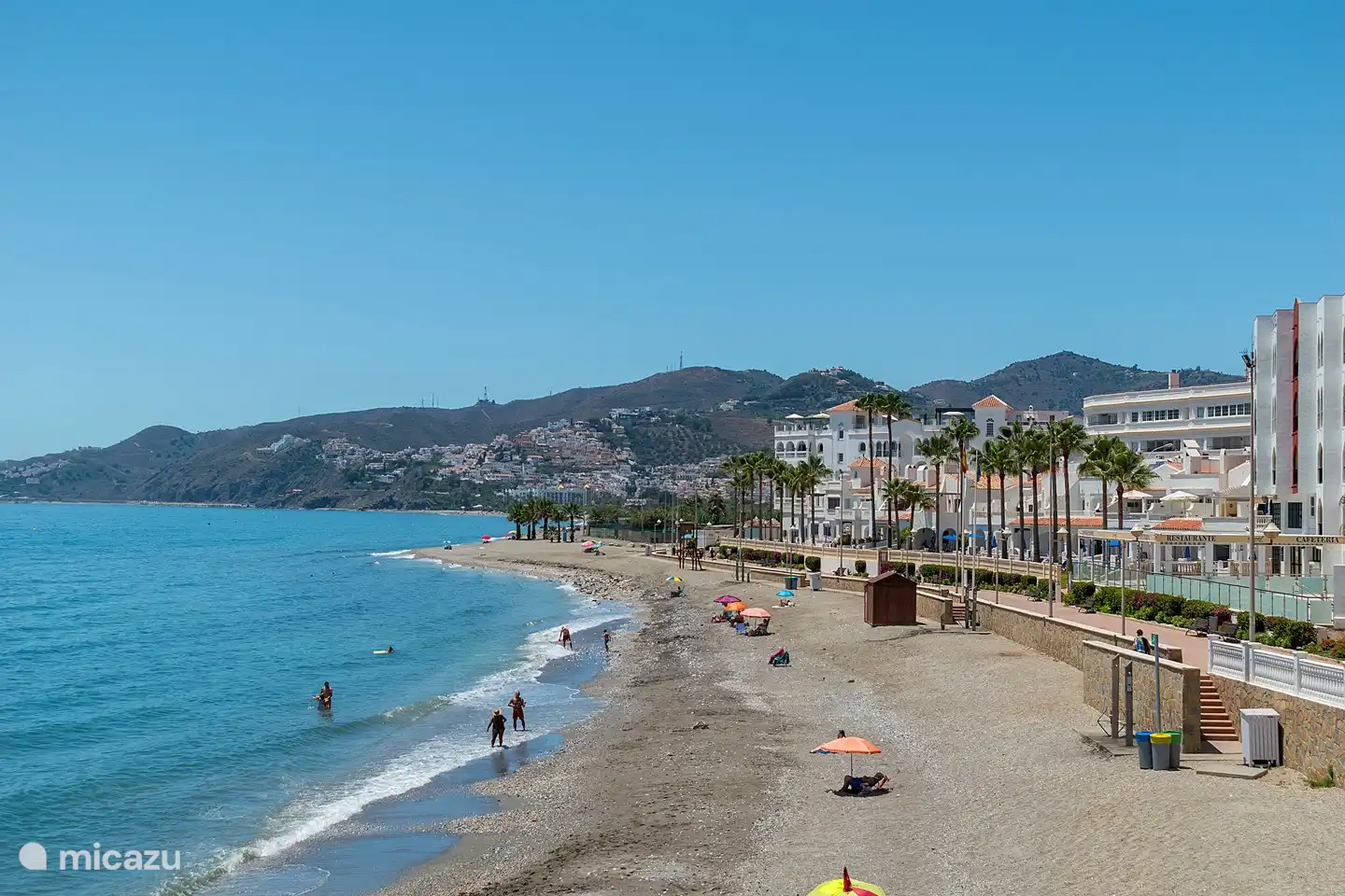 appartement, boulevard, plage, mer
