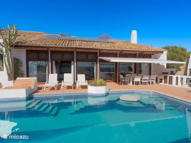 Maison du Flamboyan | Espagne, Costa Blanca, Moraira - villa Vue de face depuis la terrasse