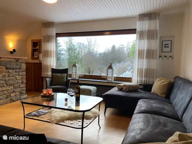 Villa Monschauer Gluck | Allemagne, Eifel, Monschau - villa Salon cosy avec vue dégagée