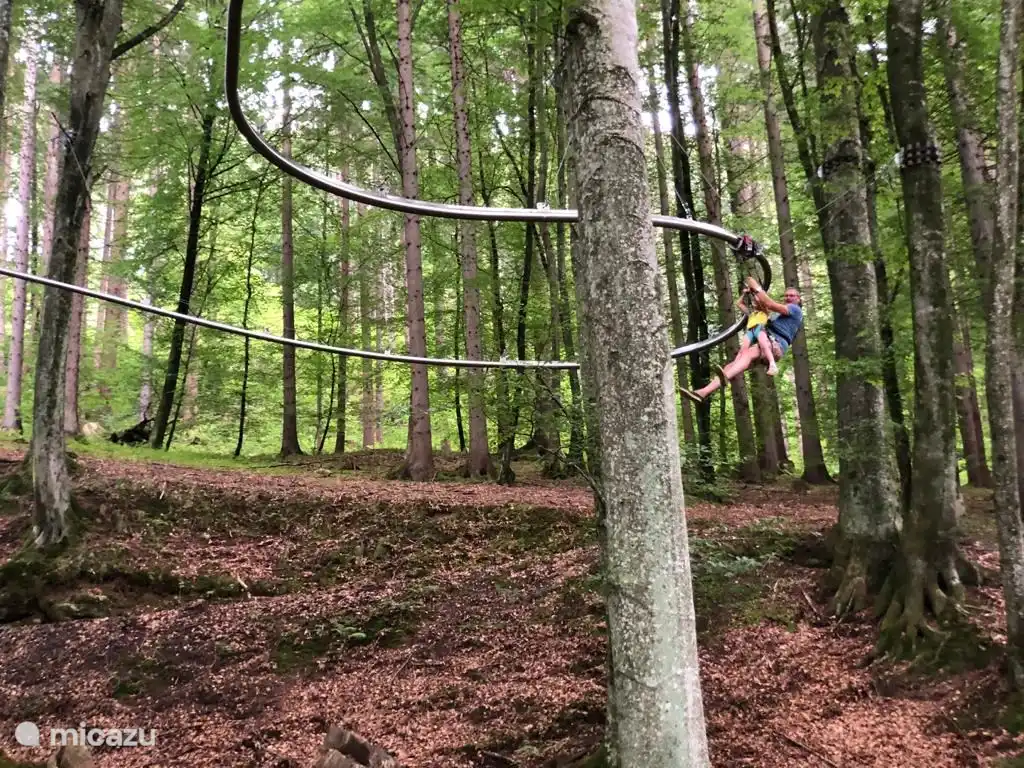 La tyrolienne à Kletterwald Ossiacher See, gratuite avec la carte Carinthia