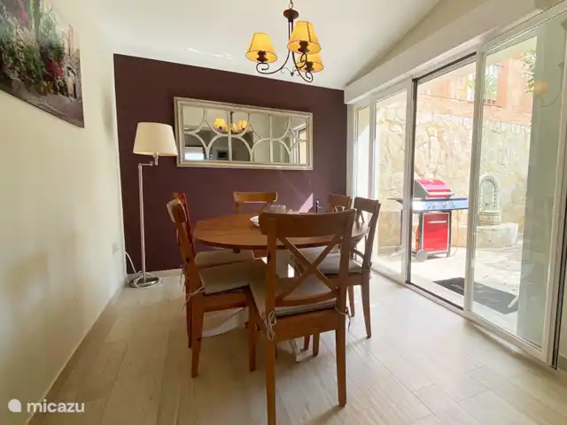 Dinamarca huren in Spanje, Costa Blanca, Altea Hills - bungalow eet gedeelte