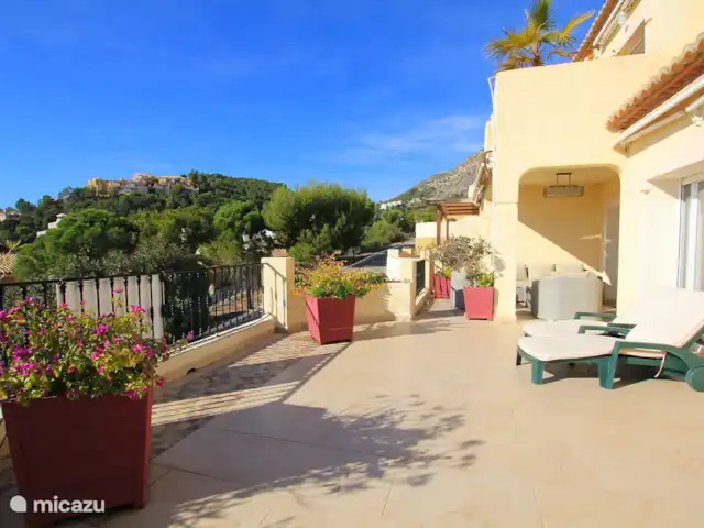 Dinamarca huren in Spanje, Costa Blanca, Altea Hills - bungalow terras met verschillende zitplaatsen