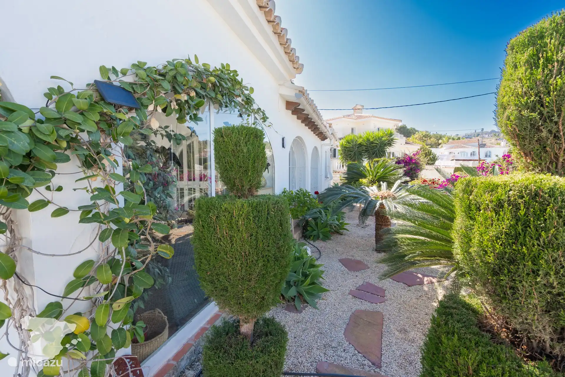 Garden around the villa