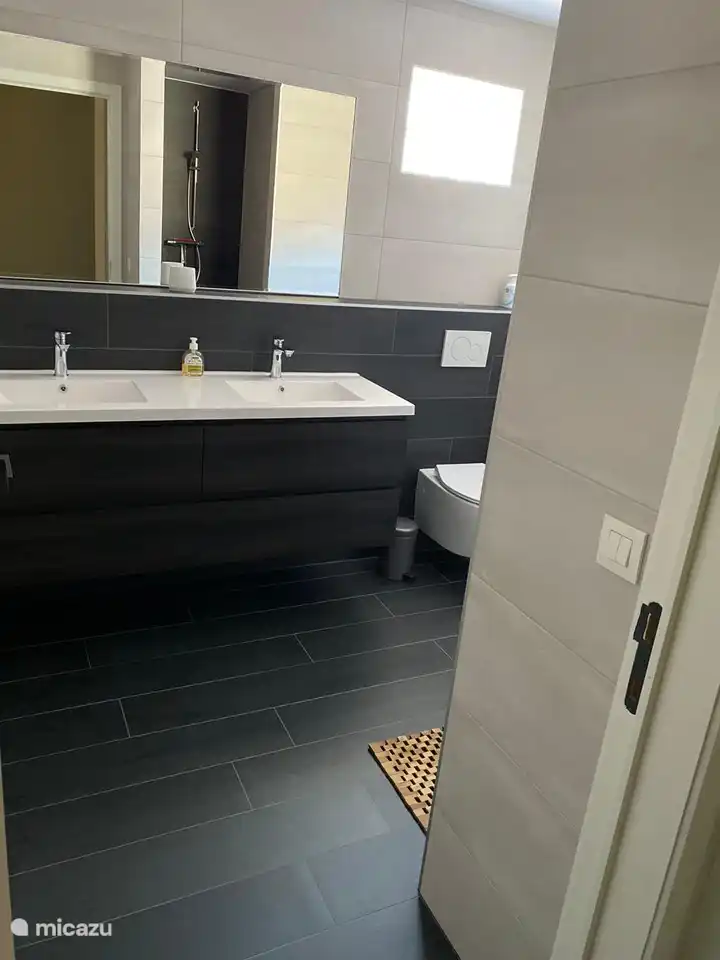 Salle de bain avec WC et douche à l'italienne