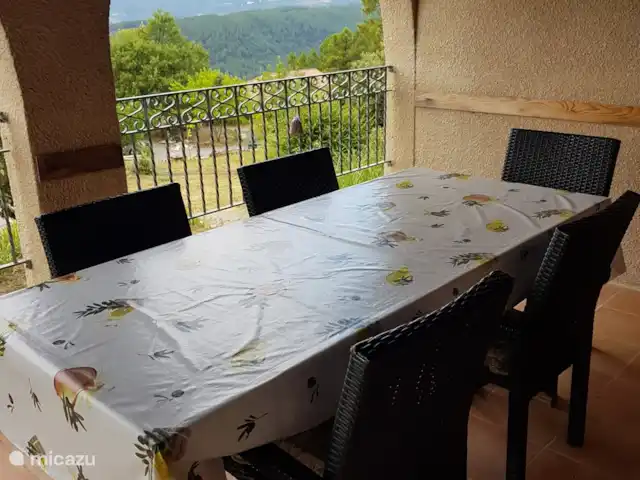 Le Vignal Complet | France, Ardèche, Chambonas - maison de vacances Terrasse couverte devant Vignal1