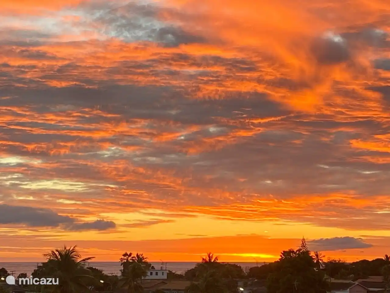 Sonnenuntergang von der Veranda
