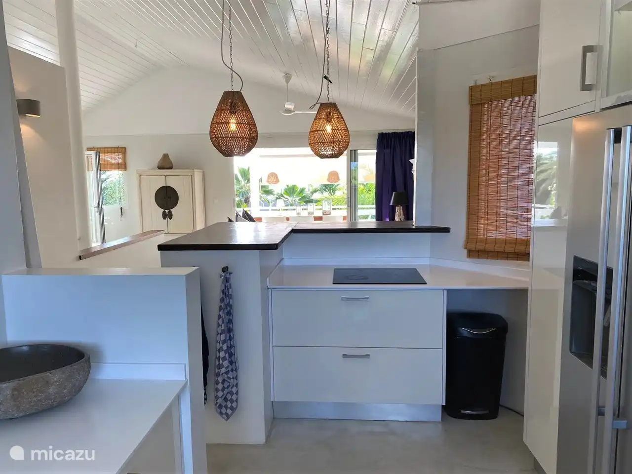 Köstliche Küche am Wind gelegen