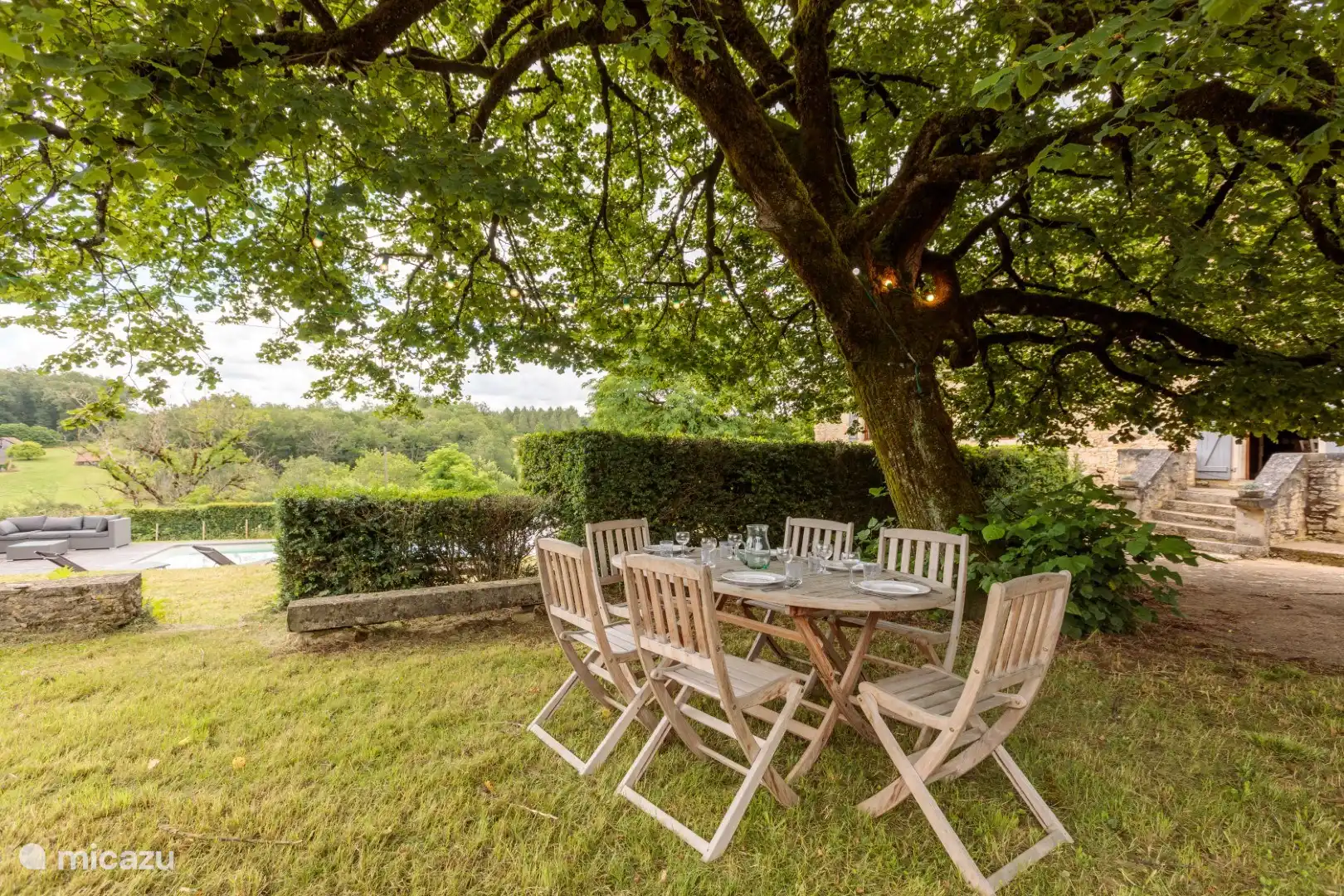 Ein Sitzplatz im Garten