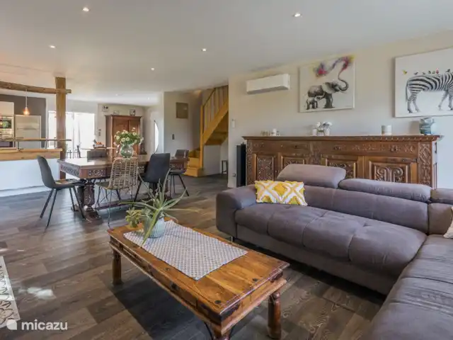 Les Oies de Julia en Francia, Corrèze, Mansac - casa vacacional La sala de estar