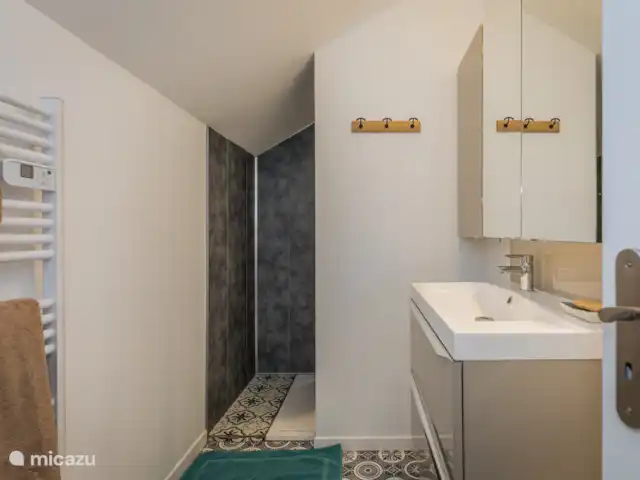 Les Oies de Julia en Francia, Corrèze, Mansac - casa vacacional El cuarto de baño